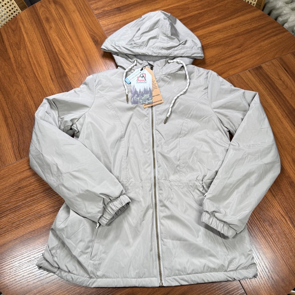 Avalanche Outdoor Supply Co Womens Fleece Lined Hooded Jacket Gray XS - Picture 9 of 9
